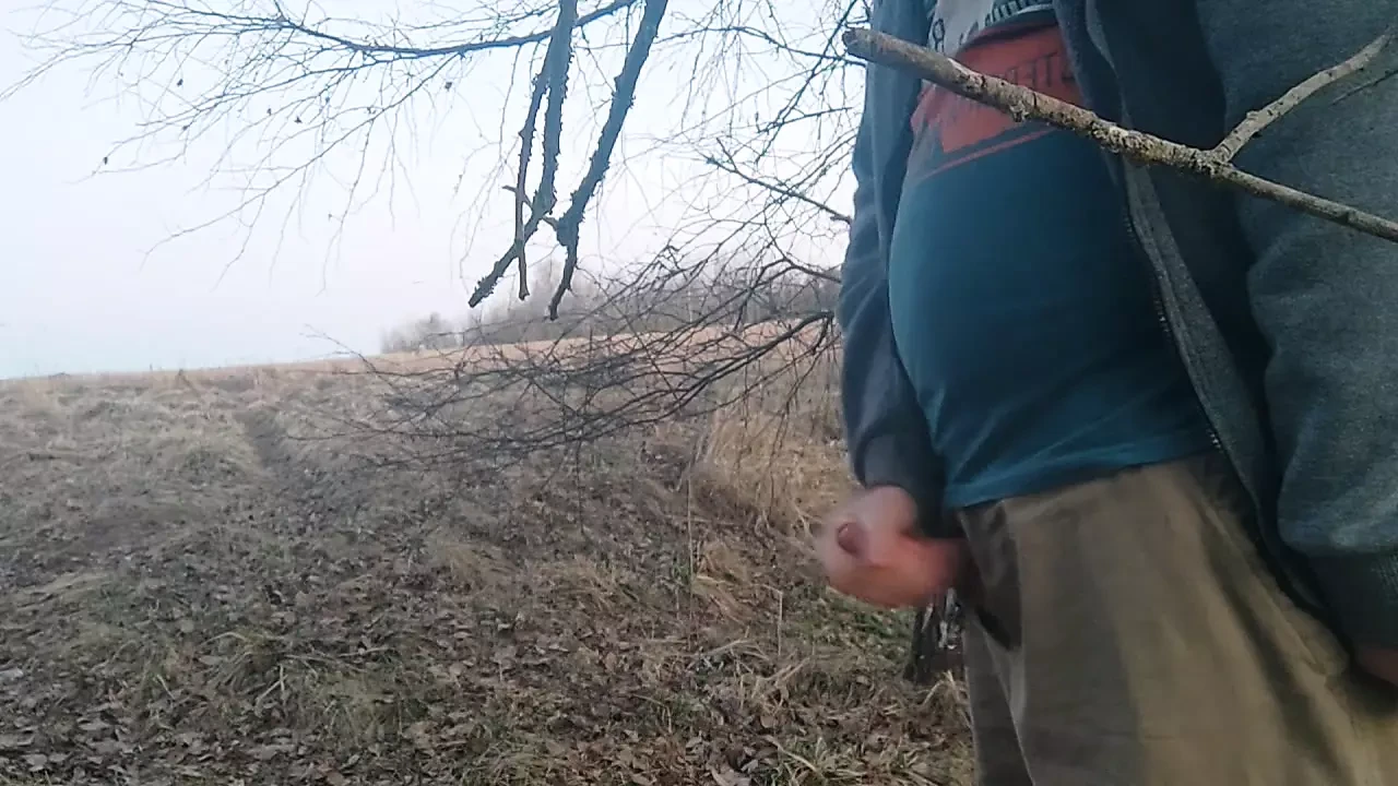 chubby guy jerks off his beautiful cock