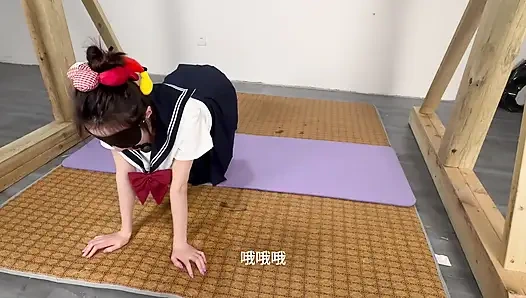 Denizci üniformalı jk+ eğitimi + kırbaçlama