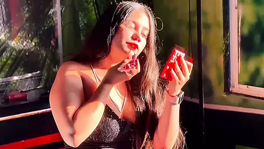 This Kittyu DJ slut fulfills her follower's fantasy and eats it all