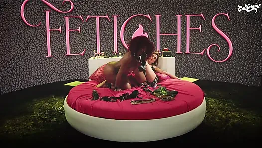 Pertunjukan Fetish Lesbian Penuh BDSM