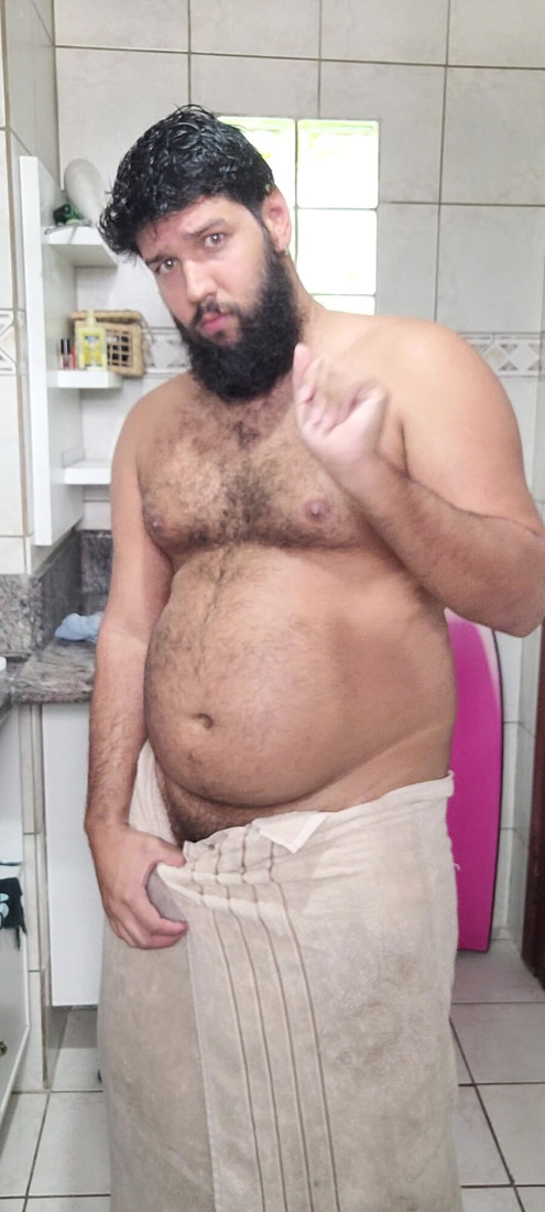 Gainer. belly. bear. beard. hairy