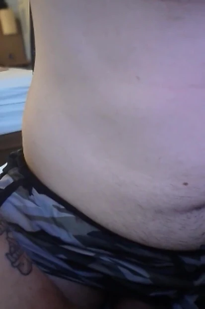 Army Camo Shorts Showing Stiff Thick Bwc