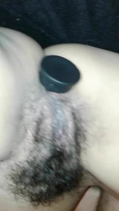 SUCK DICK WITH DILDO IN HER HAIRY ASS
