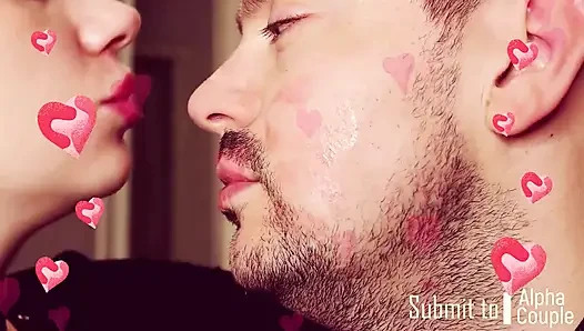 Kompilasi ciuman muka dan tubuh valentine!
