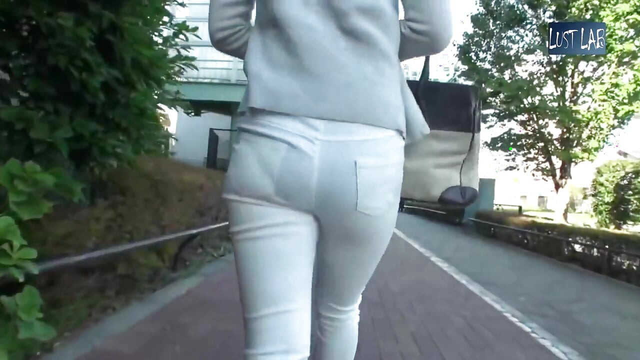 Crowded Bus Rush. Tight Pants Wife Feels the Firm Press, Panty Line Showing as She Gives in to the Moment - Part3