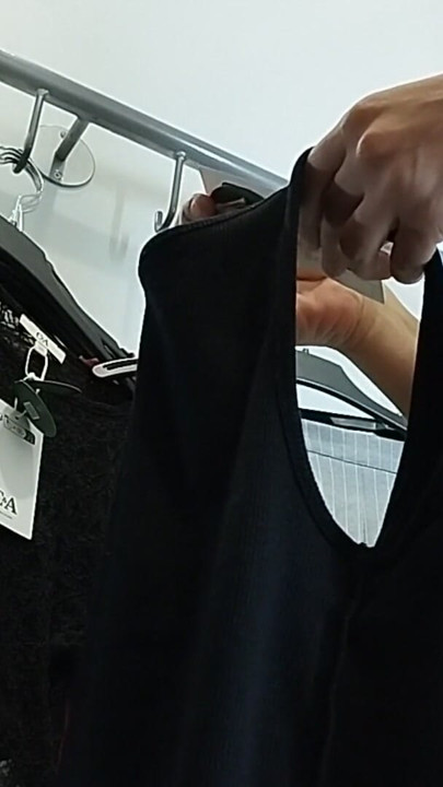 Sexy wife tries on clothes naked in the fitting room. | Clip 3