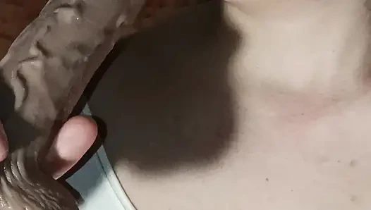 Belajar nyepong kontol