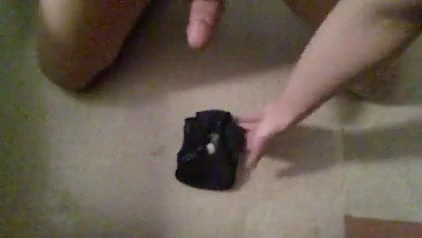 jerking off & cumming on a dirty pair of panties 2