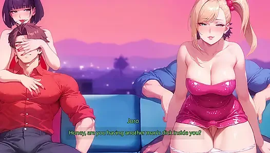 Хотвайвы жаждут странных членов - соблазняя мужей в куколд карточные игры - часть 3