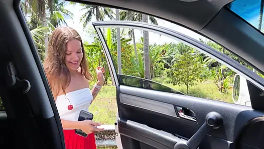 I hitchhike and fuck strangers. Face fucking, deep throat, huge cumshot