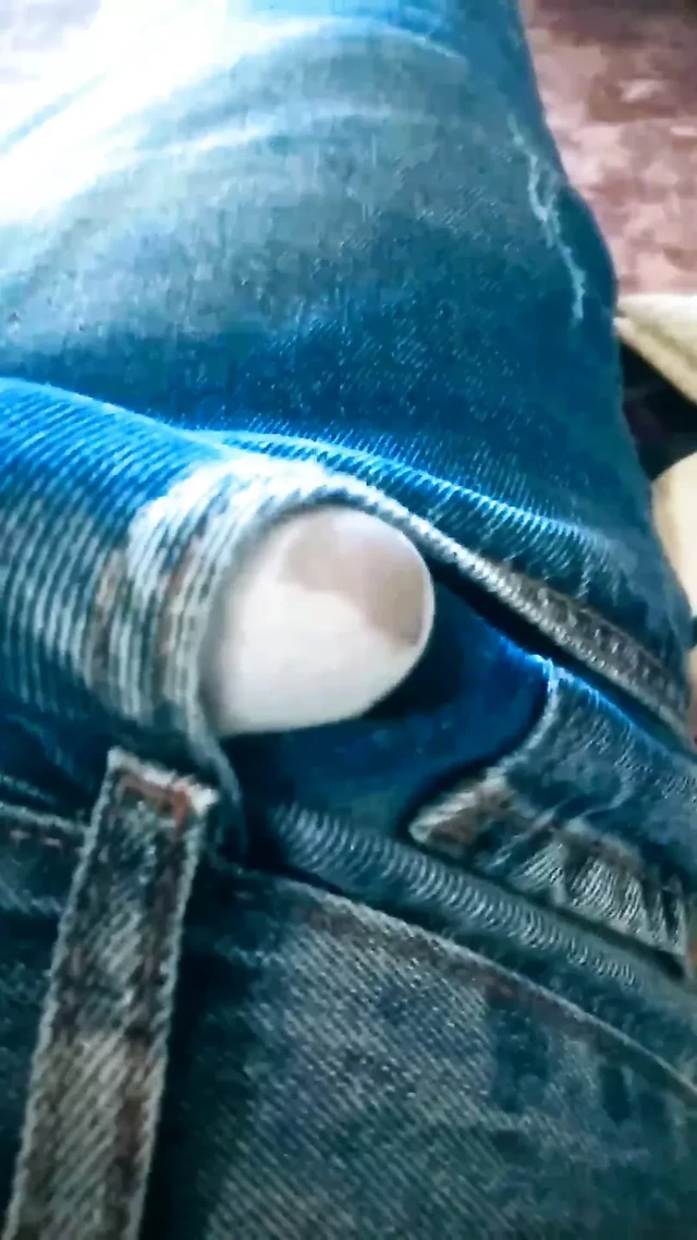 dick throbbing in jeans
