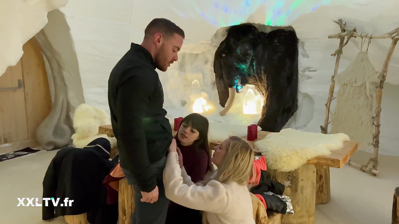 Trio dans un igloo