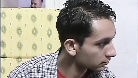 Huge cock sucking pussy fucking...bisexual threesome