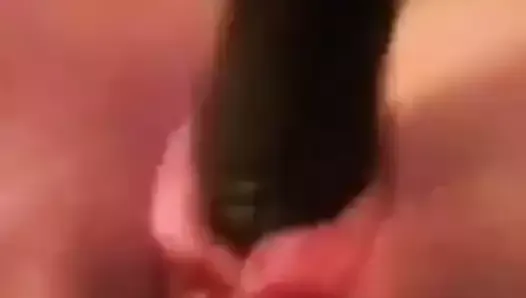 destroying my pussy with my new toy