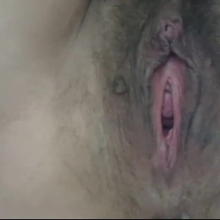 Fucked Her Hairy Pussy with Her Fingers