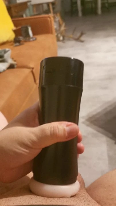 jerking off with flashlight