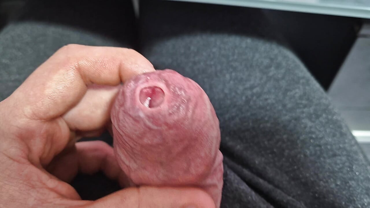 Neporezana Uska Fimoza Kurac Precum Zavodljivanje za Ljubitelje Prepucija S Izbacivanjem Sperme