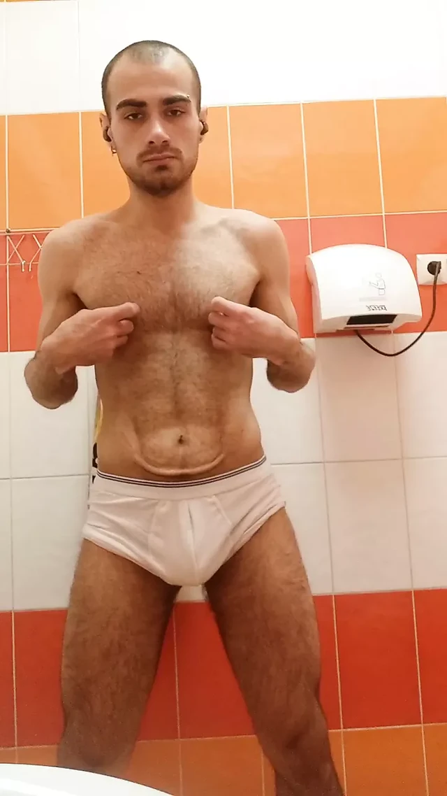 Lickeboy shows his body when no one sees