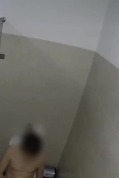 Boy Caught Jerking His Uncut Cock in Public Toilets Cubicle