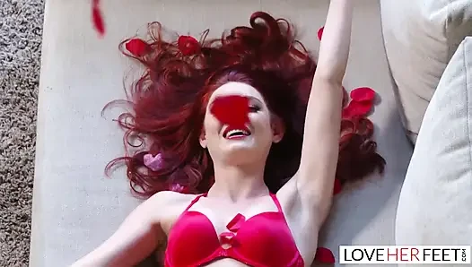 Gorgeous Redhead With Pretty Feet Gets Fucked Hard