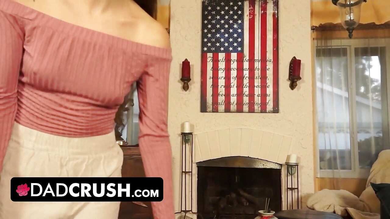 DadCrush - Strict stepdad spanks and disciplines his naughty stepdaughter for misbehaving in class
