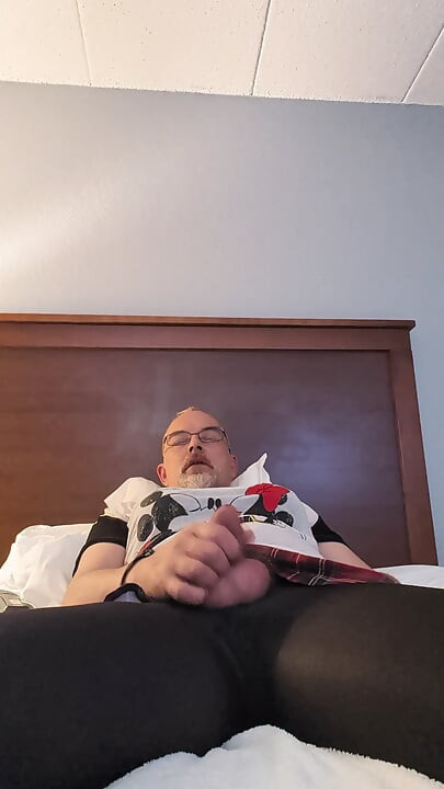 Birthday masturbating in wife's clothes