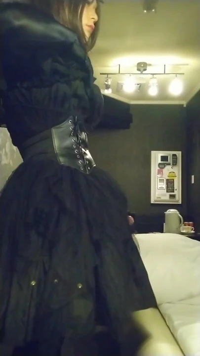 Must-share moment from "I couldn't hide the big dick of a cross-dressing boy wearing a black dress, and it came out and I"