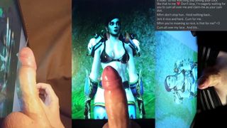 Sperma eerbetoon aan Azaer (mens, World of Warcraft)