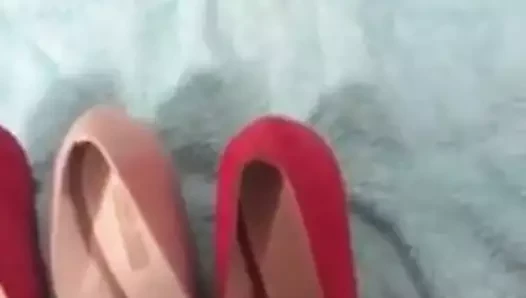 cum on heels