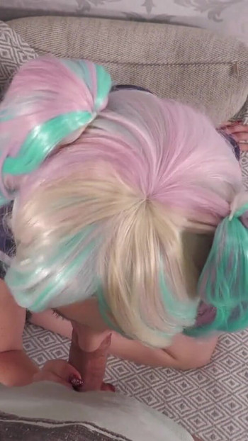 Captivating moment from "Stepdaughter is used by stepdad in cosplay outfit"