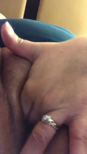 Ashley Madison slut rubbing her clit two