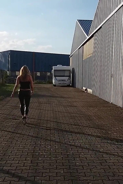 Mature Woman in Tight Black Leggins