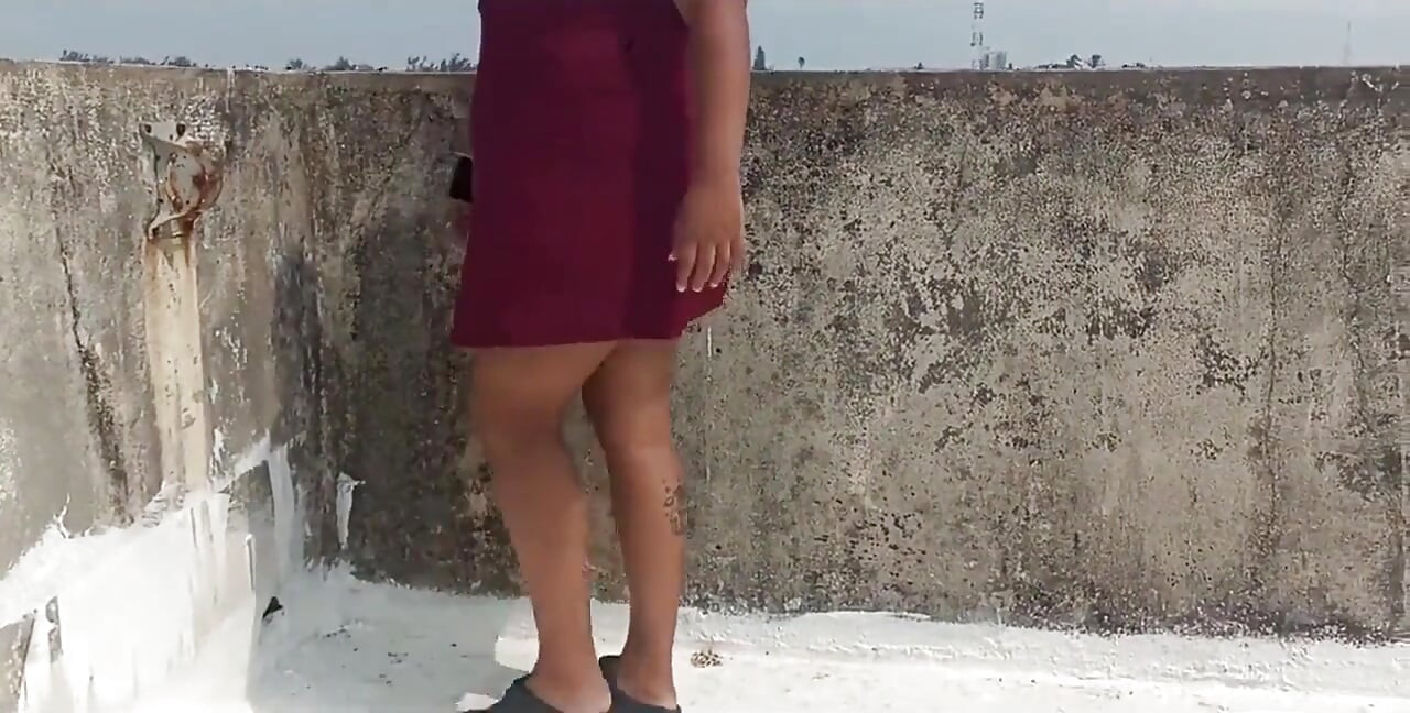 Exhibit on the Building's Rooftop, Do You Like My Thong?