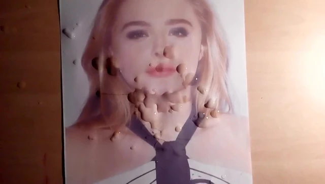 Cum Tribute 6 on Chloe Moretz