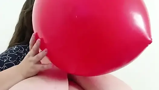 SSBBW ballon aufblasen