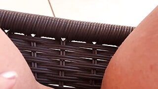 masturbation on the balcony