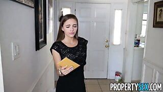 Propertysex - 热辣的年轻娇小房地产经纪人乱搞出售的客户