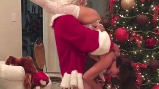 Petite Mature Sucking Santa (Role Play)