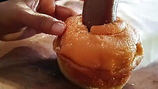 Die beste masturbation von Papi Toms Food Porno Sperma mit Donuts