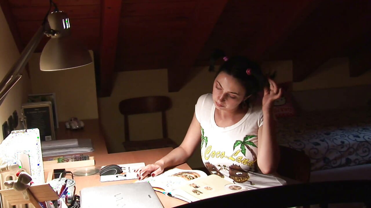 Dirty old stepdad fucking his brunette stepdaughter
