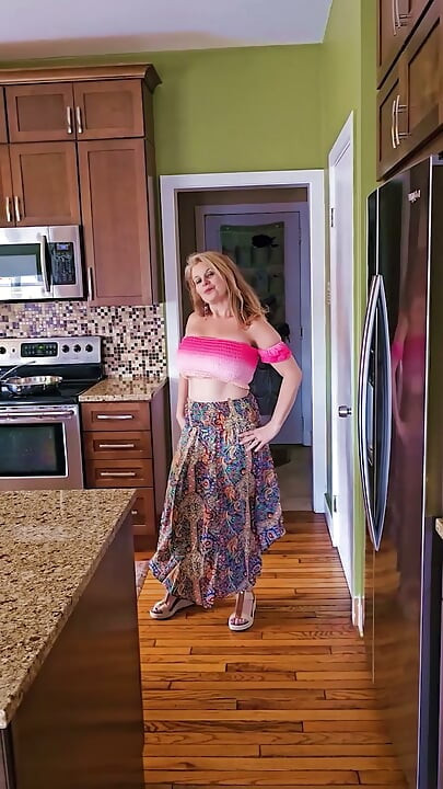 Voyeur Peek into Mommy at Home Alone Solo Wife vid clips from her OnlyFan Page Compilation