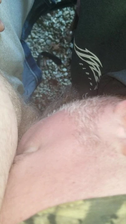 Construction site blowjob