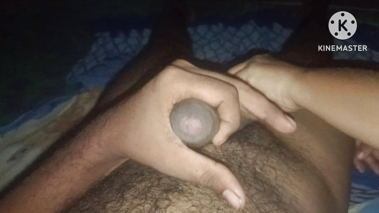 Handjob with gf help
