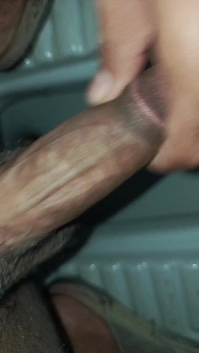 Asian fucking guy handjob with his penis after shower | Clip 1