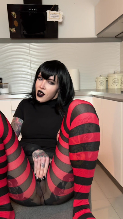 Teasing myself through these stockings, are you watching close?