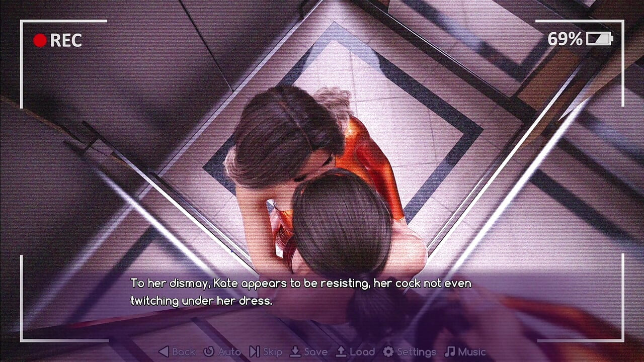 18th Floor - Kate Inserts 3 Fingers & Stretch Delphi's Anal Hole in Public Lift Being Monitored by Cameras