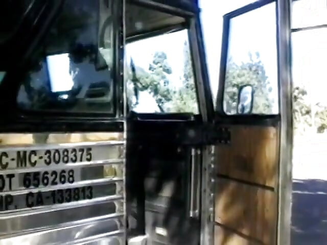 Požudna ebanovina sa dlakavom pičkom jaše crnog pastuva u autobusu