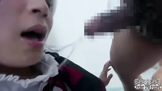 İlk çekim kaosu, utangaç bir cosplayer ezici bir çok partner deneyimine adım atıyor