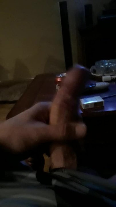 Jerking my big dick