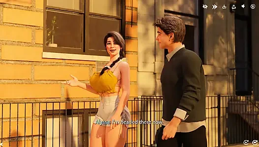 A Late Night Cleanup With Alyssia Leads to a Private Poolside Hookup (3D Gameplay)